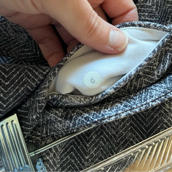 Lululemon Wunder Under Pant III Diffusion White Black size 6 - Picture 5 of 13